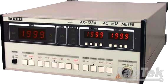 Máy đo kỹ thuật số Milli-Ohm AX-125A Adexaile ADEX Máy đo kỹ thuật số Milli-Ohm AX-125A Adexaile ADEX
