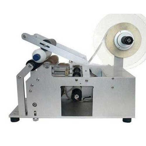 Máy gắn nhãn chai tròn bán tự động YUANHAN LT-50 Máy gắn nhãn chai tròn bán tự động YUANHAN LT-50