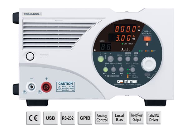 Bộ nguồn DC lập trình một kênh Sê-ri PSB-2000 (Chuyển mạch) GW Instek Bộ nguồn DC lập trình một kênh Sê-ri PSB-2000 (Chuyển mạch) GW Instek