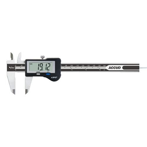 Thước kẹp điện tử chống nước IP67 với thanh đo độ sâu tròn ACCUD 112-006-11HR Thước kẹp điện tử chống nước IP67 với thanh đo độ sâu tròn ACCUD 112-006-11HR