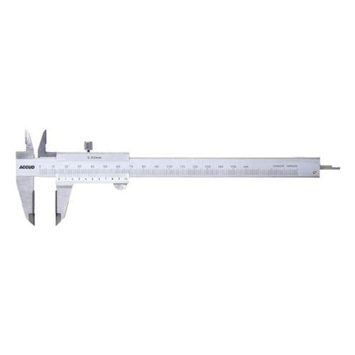 Thước kẹp Vernier với hàm kẹp có đầu bằng cacbua ACCUD 140-012-11 Thước kẹp Vernier với hàm kẹp có đầu bằng cacbua ACCUD 140-012-11