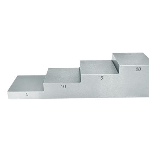 Khối thử nghiệm tiêu chuẩn cho máy đo độ dày siêu âm ACCUD STB-5B Khối thử nghiệm tiêu chuẩn cho máy đo độ dày siêu âm ACCUD STB-5B