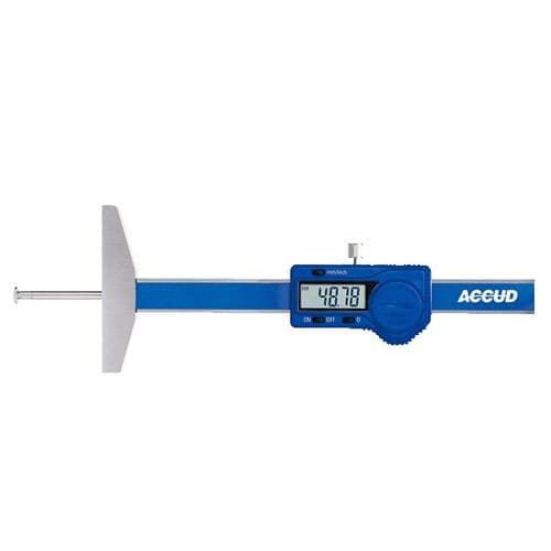 Thước đo độ sâu kỹ thuật số VỚI Thanh đo độ sâu tròn ACCUD 193-012-11 Thước đo độ sâu kỹ thuật số VỚI Thanh đo độ sâu tròn ACCUD 193-012-11