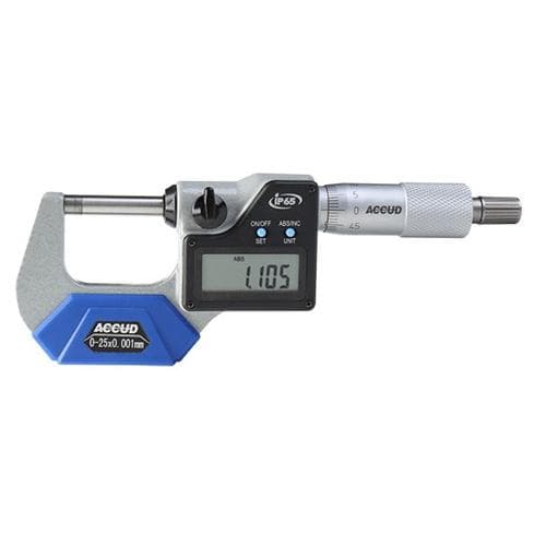 Panme ngoài trời kỹ thuật số với đầu ra dữ liệu chính xác ACCUD 313-004-04S Panme ngoài trời kỹ thuật số với đầu ra dữ liệu chính xác ACCUD 313-004-04S